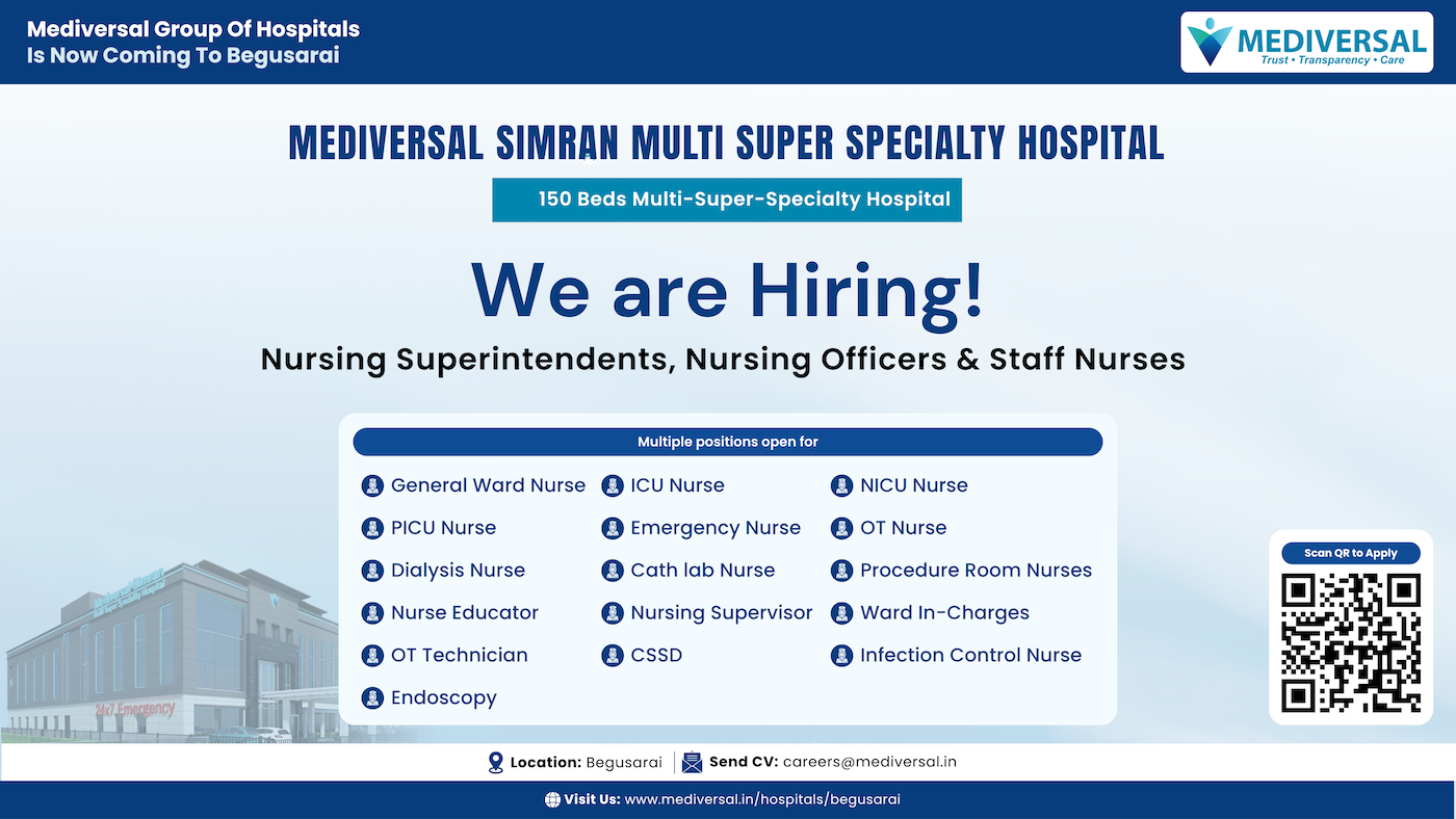 Mediversal Simran Multi Super Specialty Hospital Recruitment On Different Post